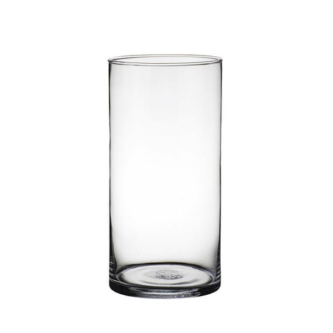 Cylinder Glass vase 12 dia x 20 height