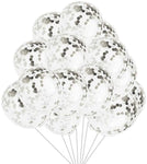 Confetti Glitter Balloon White