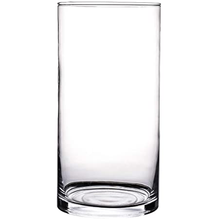 Cylinder Glass vase 12 dia x 25 height