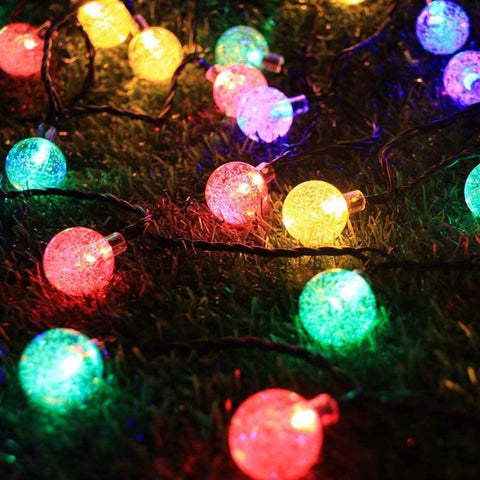 String Light Multi Color crystal balls