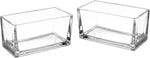 Rectangular glass vase transparent  30 x 10 x 10 cm
