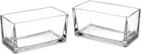 Rectangular glass vase transparent  30 x 10 x 10 cm