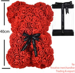 Rose Bear Red, 40cm Teddy Rose Bear