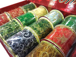 Kreative 12pcs Ribbon of Mix Color Roll,decoration, Gift Ribbon, Wrapping Ribbon DIY Decorative Ribbon Iron Wire Edge Craft Gift Decor Ribbon