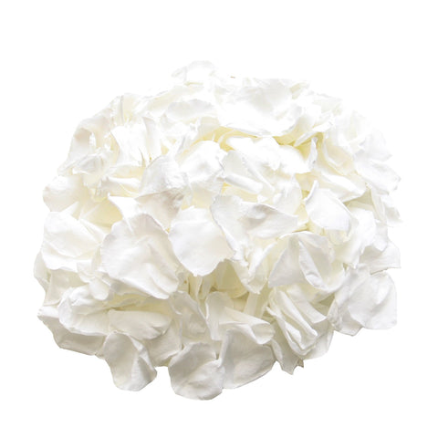 Long life rose petals White