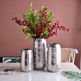 Ceramic Sliver Flower vase