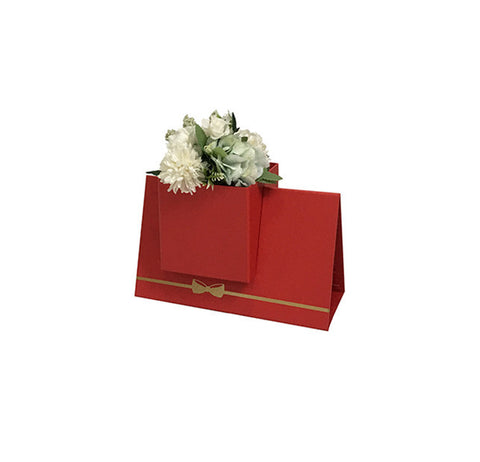 Folding Calendar Flower Gift Box Red