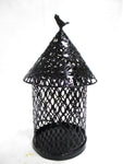 Steel mushroom candle stand