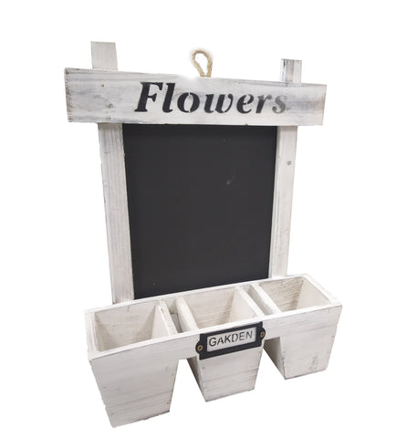 Wooden Wall hanging flower pot stand