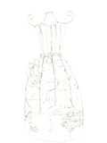 Steel Dress Hanger Stand White