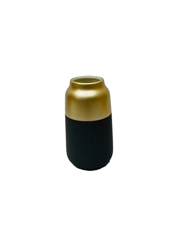 Ceramic Black Gold Flower vase