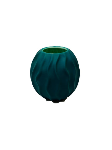 Ceramic fish bowl Dark Green