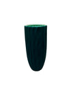 Ceramic Long vase Dark Green