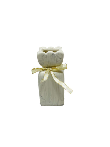 Marble flower vase Square