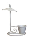 Steel Umbrella Design Plant Stand White 30x 41