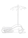 Steel Flower Pot Stand White 28x66x22