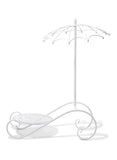 Steel Flower Pot Stand White 28x66x22