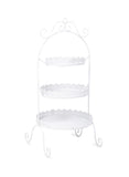 Steel Flower Pot Stand White 31.5x69x30 centimeter