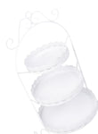 Steel Flower Pot Stand White 31.5x69x30 centimeter