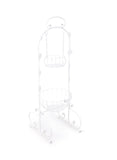 Steel Flower Pot Stand White 52x102x36 centimeter