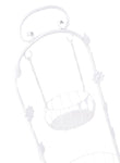 Steel Flower Pot Stand White 52x102x36 centimeter