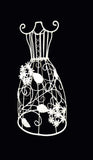 Steel Dress Hanger Stand White