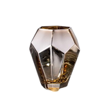 Polygon Golden Mercury Glass vase (small)
