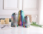 Ceramic Rainbow color flower vase