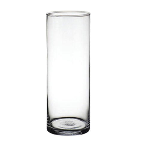 Cylinder Glass vase 15 dia x 40 height