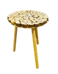 Mini Coffee Table Round Solid Wood Window Table Bedroom Floor Table Tatami Coffee Table Living Room Tea Low Table (natural 29.5cm x 39cm height)